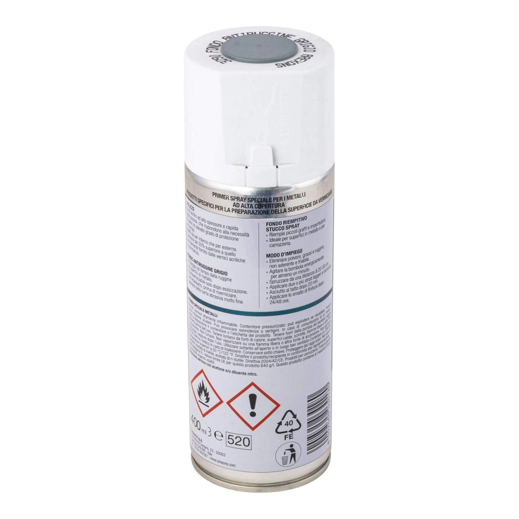 Fondo Antiruggine Spray Arexons Grigio Antiruggine 400 ml