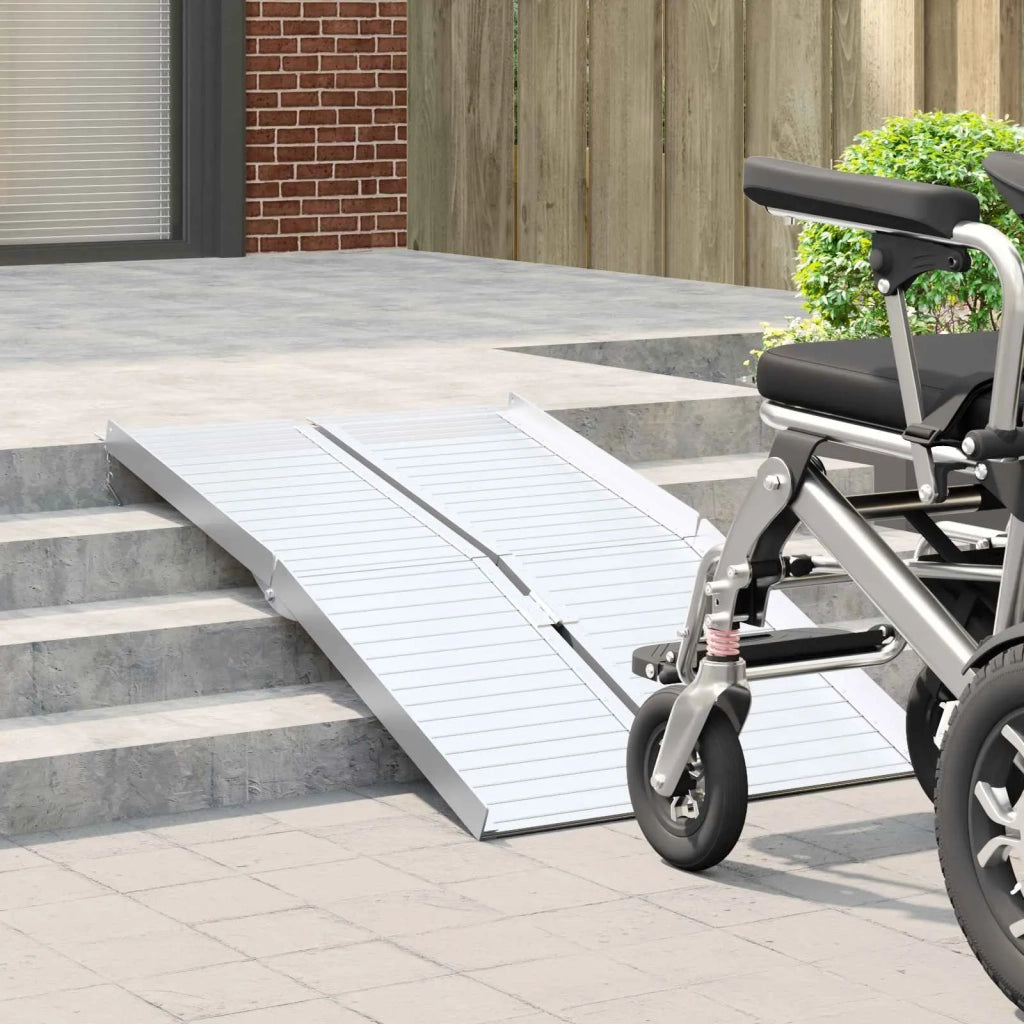 Rampa per sedia a rotelle 270 kg Argento 92 x 73 x 5 cm