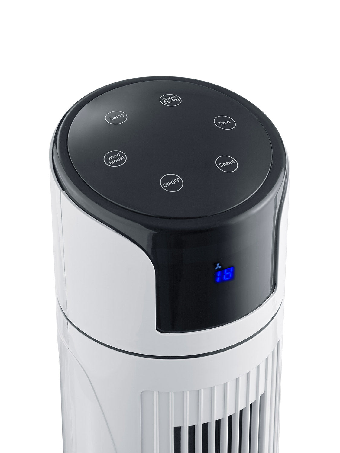 Ventilatore a Colonna Nebulizzante Oscillante H114 cm con Telecomando 3 Velocità Bianco