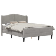 Letto matrimoniale | Letto per adulti | Struttura del letto Grigio Chiaro 120 x 190 cm Velluto