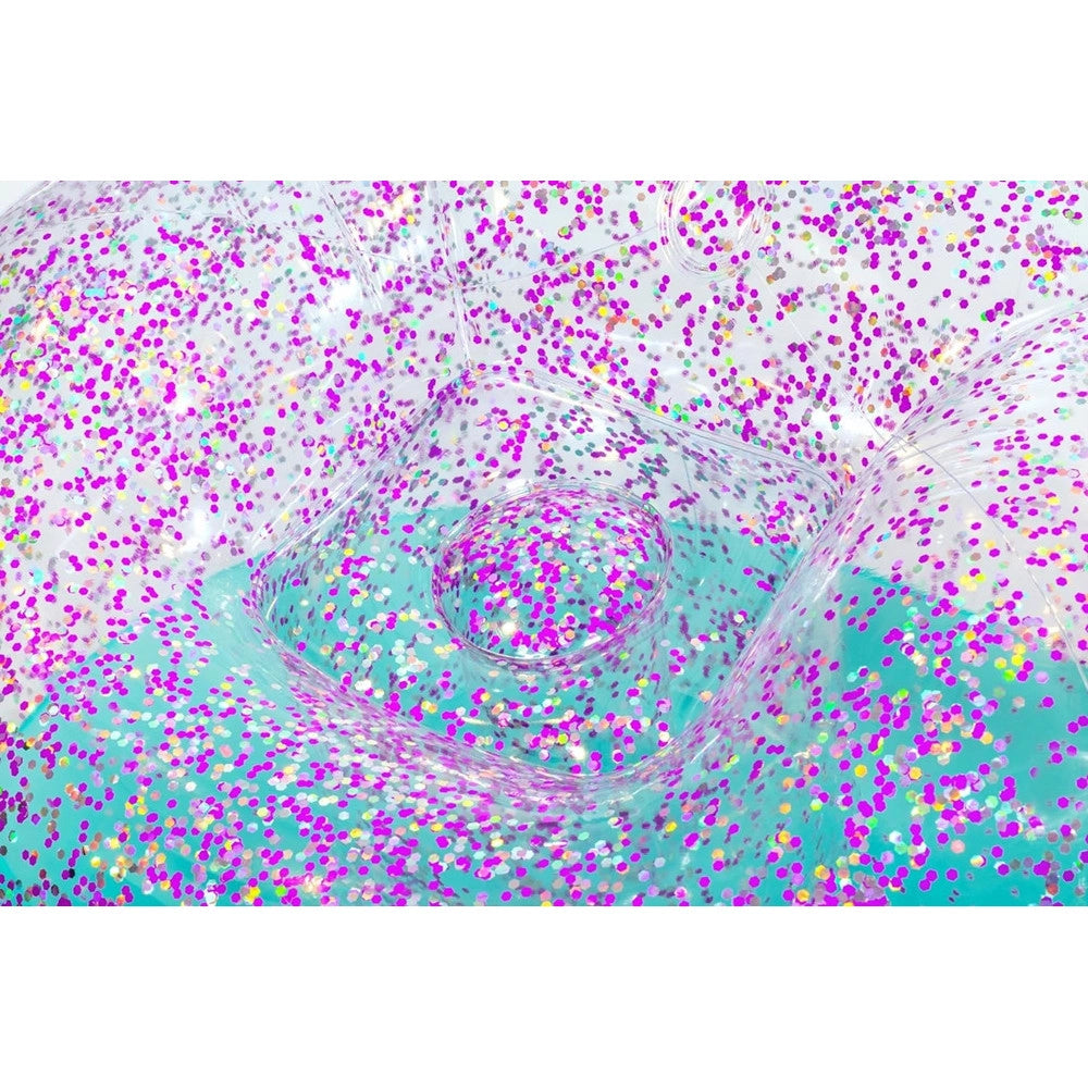 Trade Shop - Poltrona Pouf Gonfiabile Glitter Dream Per Bambini +6 Anni 114 X 112 X 66 Cm 75115 -