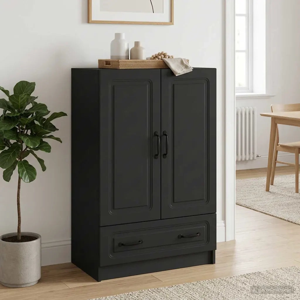 Credenza Nero 66 x 34,5 x 92 cm Legno ingegnerizzato 895816