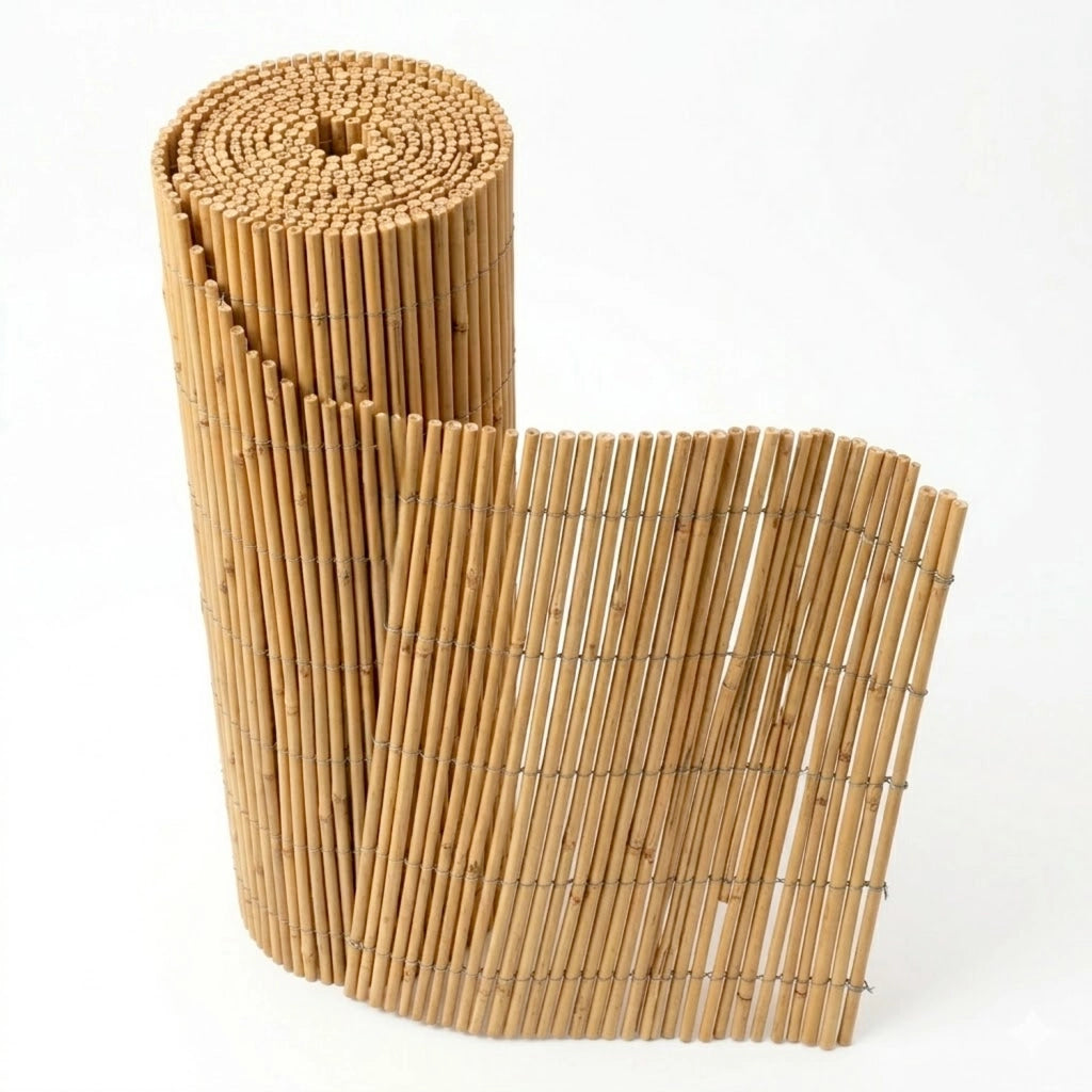 Schermatura In Bambù Naturale Per Esterno Con Cannette Bamboo Resistenti Ideale Per Ombra Privacy Recinzione Pergolato Veranda E Terrazza 2.5 X 3 Metri