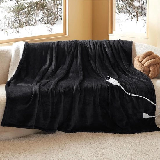 Deken elettrico – Deken riscaldante – Deken elettrico – Deken riscaldato – Riscaldamento del letto – Deken riscaldante per 2 persone – Riscaldamento rapido – Lavabile – Inverno – Comfort della camera da letto