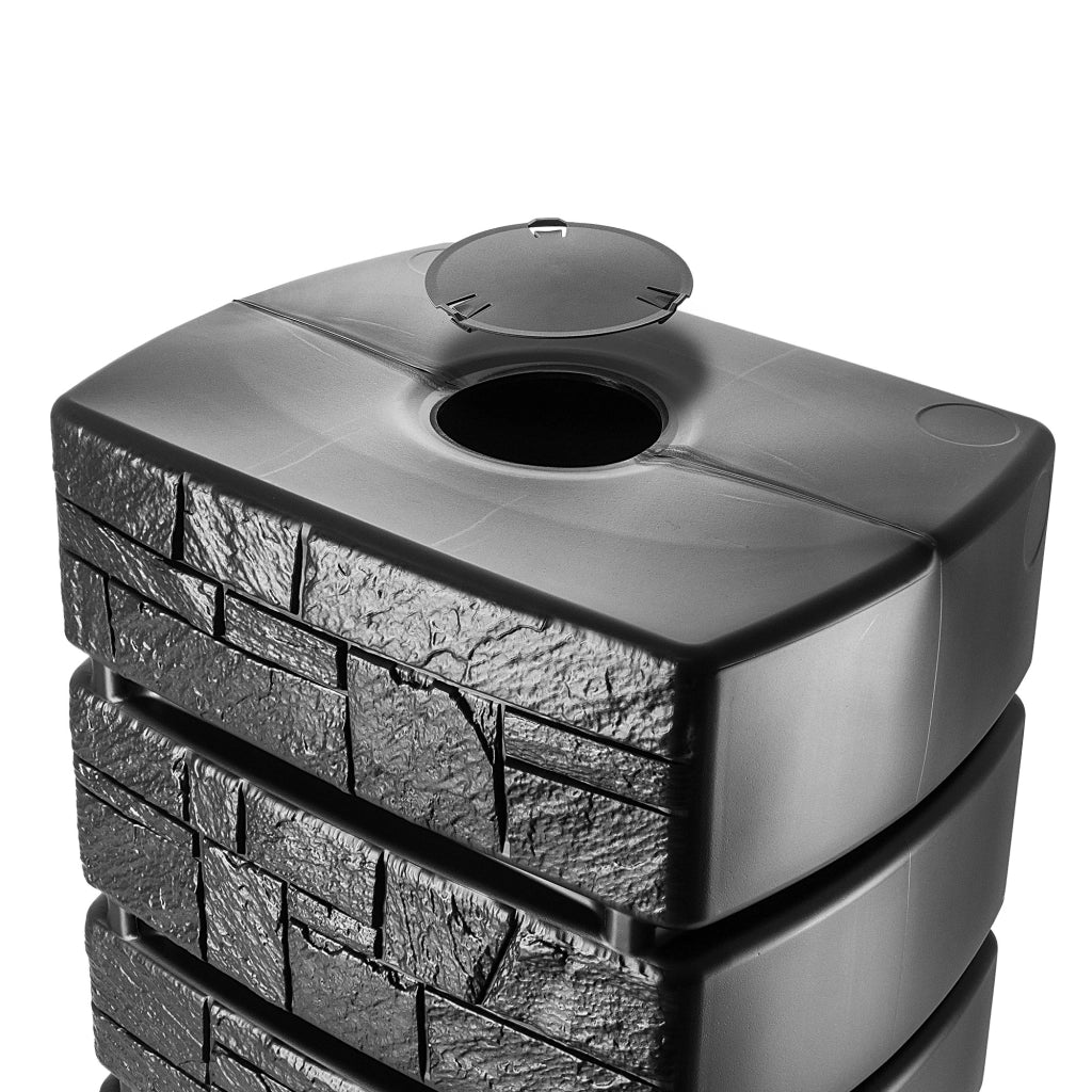 Serbatoio per acqua piovana KADAX da 500 litri, contenitore per acqua piovana con rubinetto.