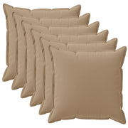 Federa 6 pz HOUTEN Tortora 40 x 40 cm Poliestere 916937