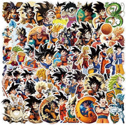 Sticker acqua-resistente PVC 50 pezzi - Decorazione DIY - Laptop/Telefono/Skateboard - Diverse modelli - Dimensioni 4-8 cm - Sticker in vinile