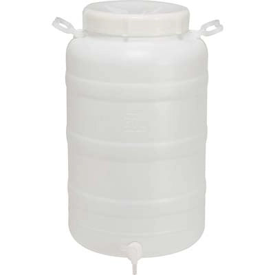 FUSTO BOCCA LARGA X RUBINETTO  HDPE LT 50 MM 355 H.MM 625 3/4F