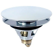 Tecom tappo saltarello universale click clack, ottone cromato, pilette 1 1-4, estraibile, lavabo e bidet, DTSUACR