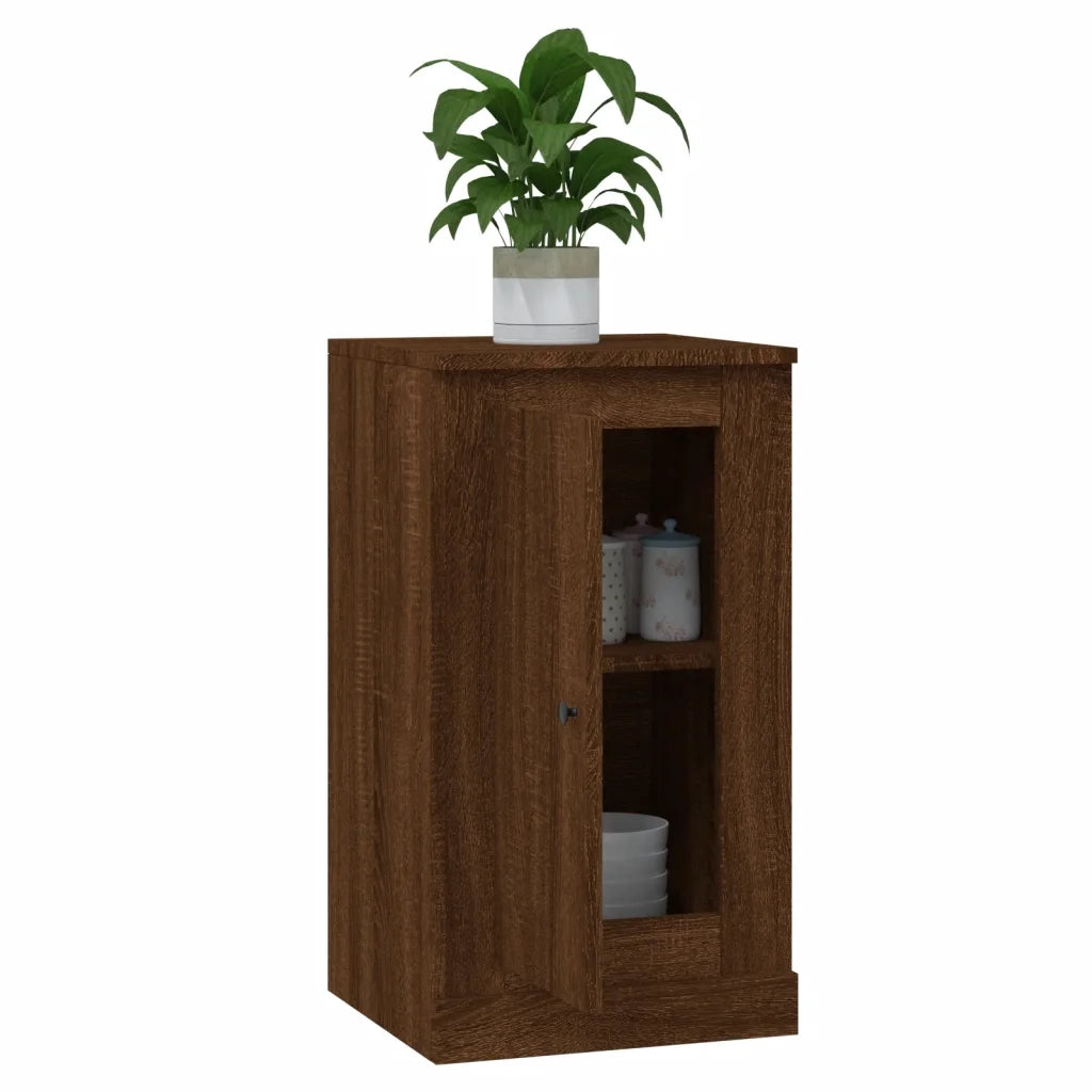 Credenze 2pz Rovere Marrone 37,5x35,5x67,5 cm Legno Multistrato 816215