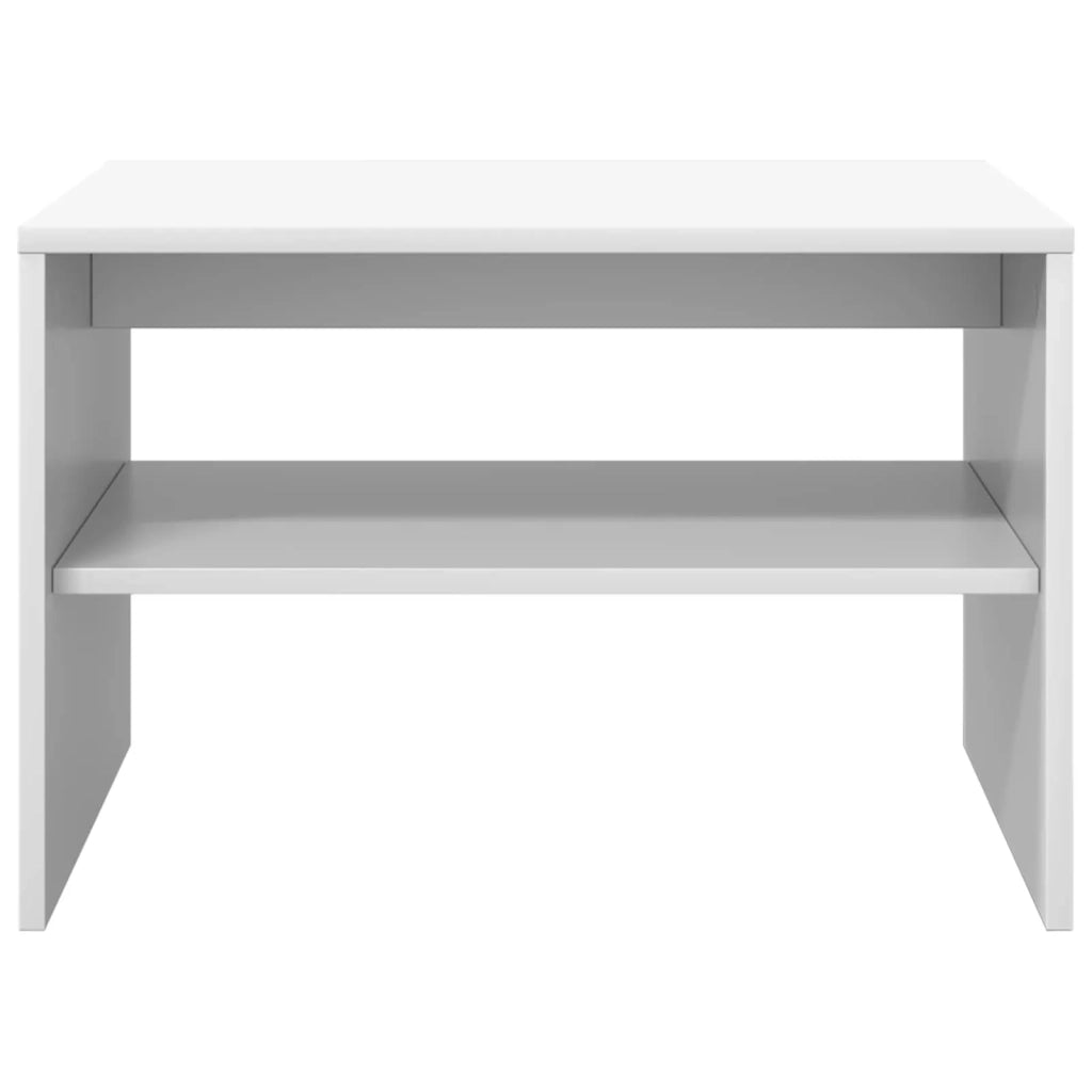 Tavolino da salotto Bianco 60 x 50 x 40 cm Legno multistrato