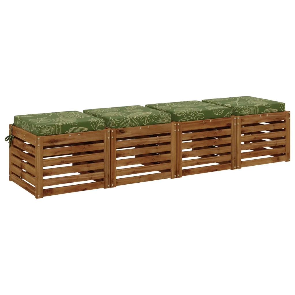 Cuscini per Sedia in 4 Pezzi SOEST 4 pz 100% Poliestere 944578