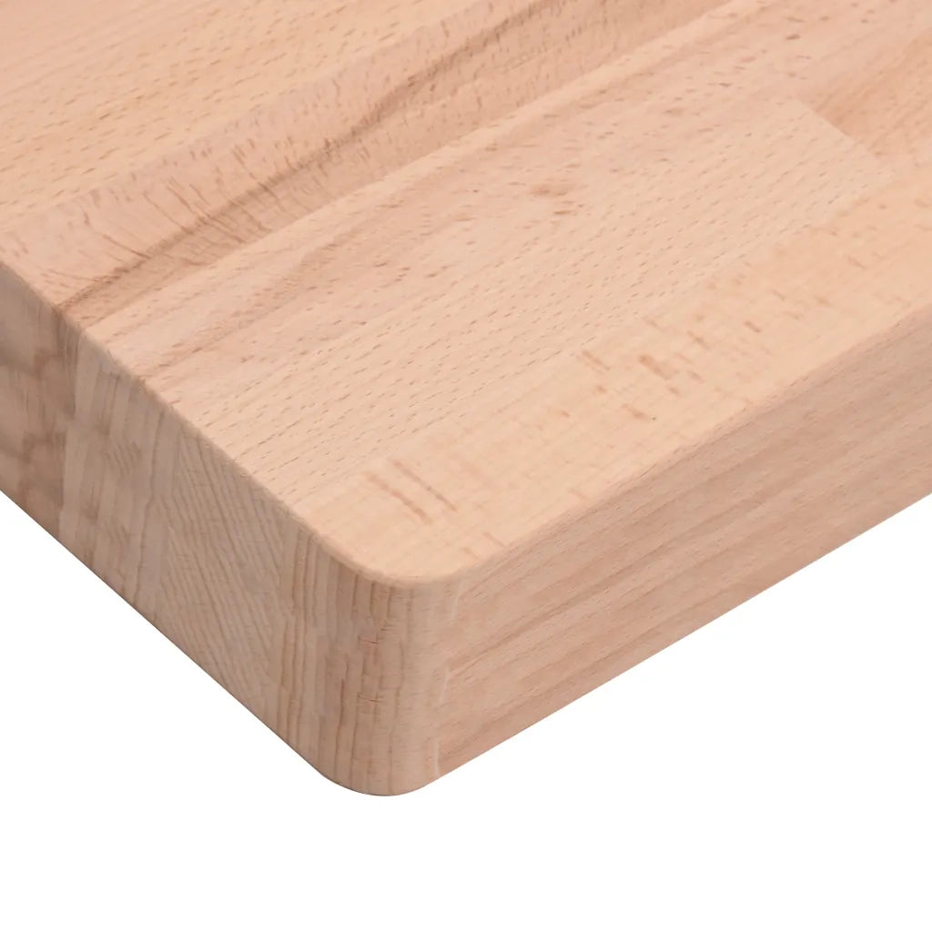 Piano Bagno 100x60x4 cm in Legno Massello di Faggio CFW4006207