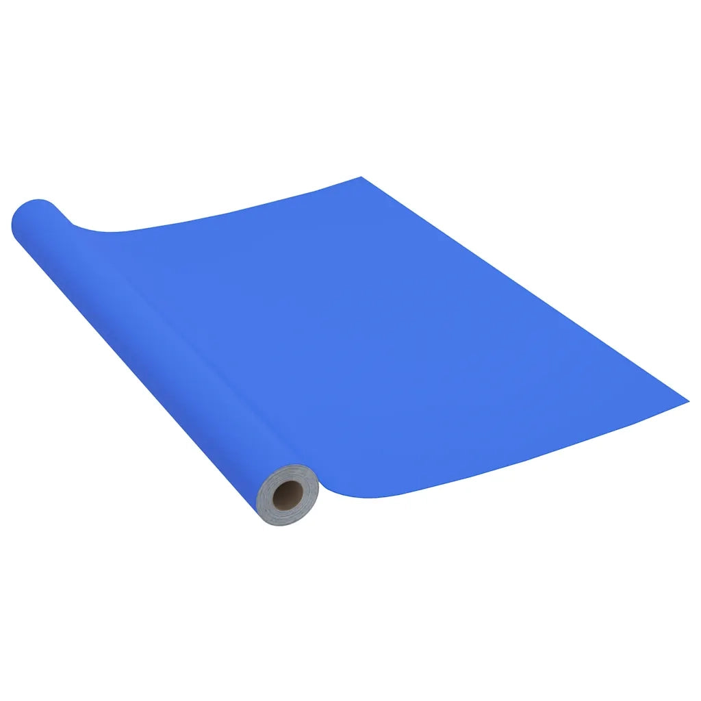 Pellicola Autoadesiva per Mobili Blu Lucido 500x90 cm in PVC CFW5706856