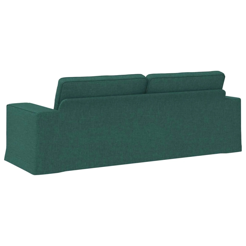 Divano Verde Scuro 222 x 80 x 82 cm Tessuto