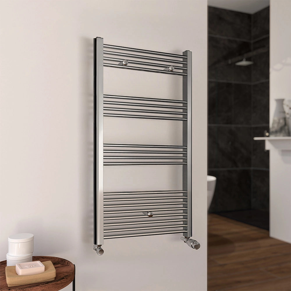 Termoarredo scaldasalviette 600x1120 cromo con interasse 55 cm