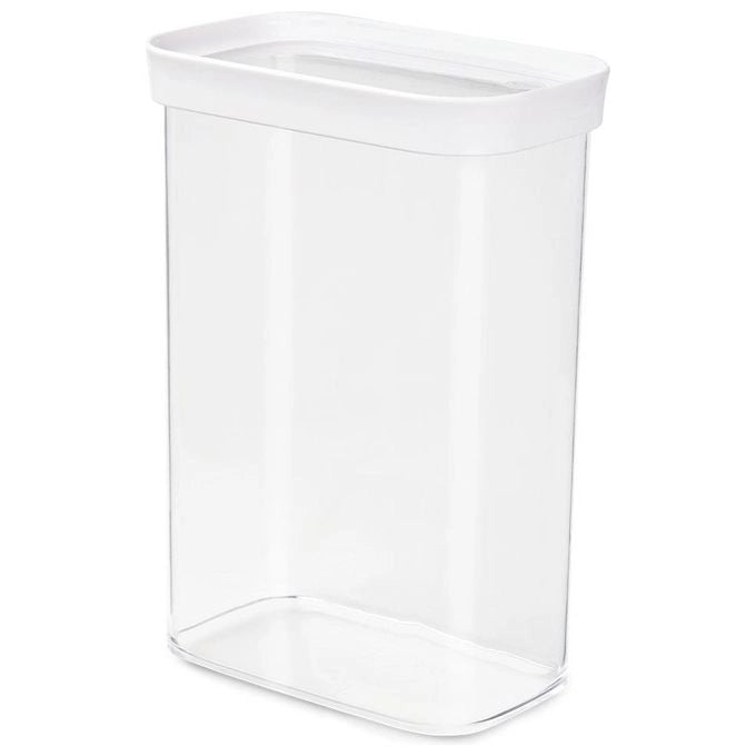 EMSA Optima Rettangolare Contenitore 2,2 L Trasparente, Bianco 1 pz