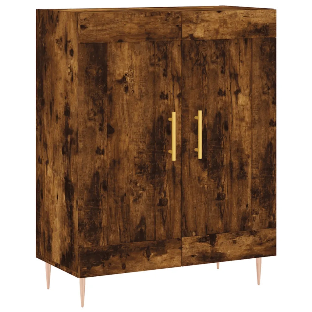 vidaXL Credenza Rovere Fumo  69,5x34x180 cm in Legno Multistrato
