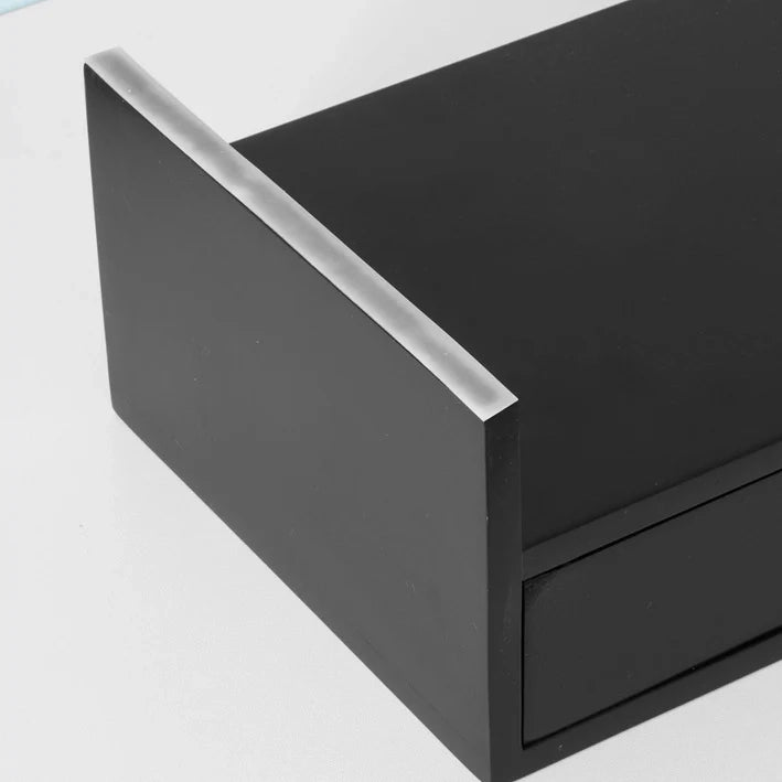 Supporto Monitor pc da scrivania Organizer scrivania Altezza 11 cm Nero BBF02-SCH