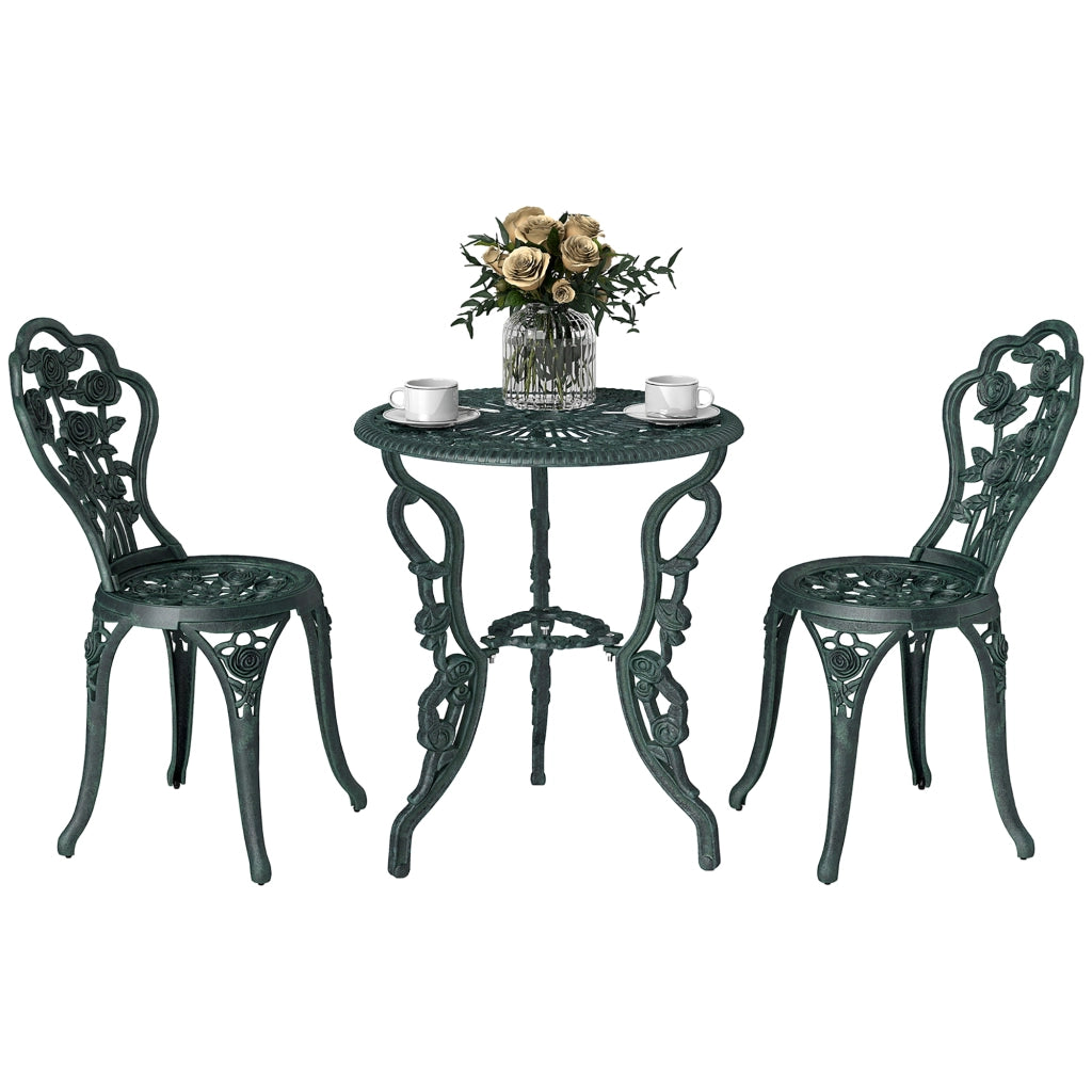 Set Bistrot 2 Posti per Esterno ¨C Zephmum ¨C Antracite Gussaluminium