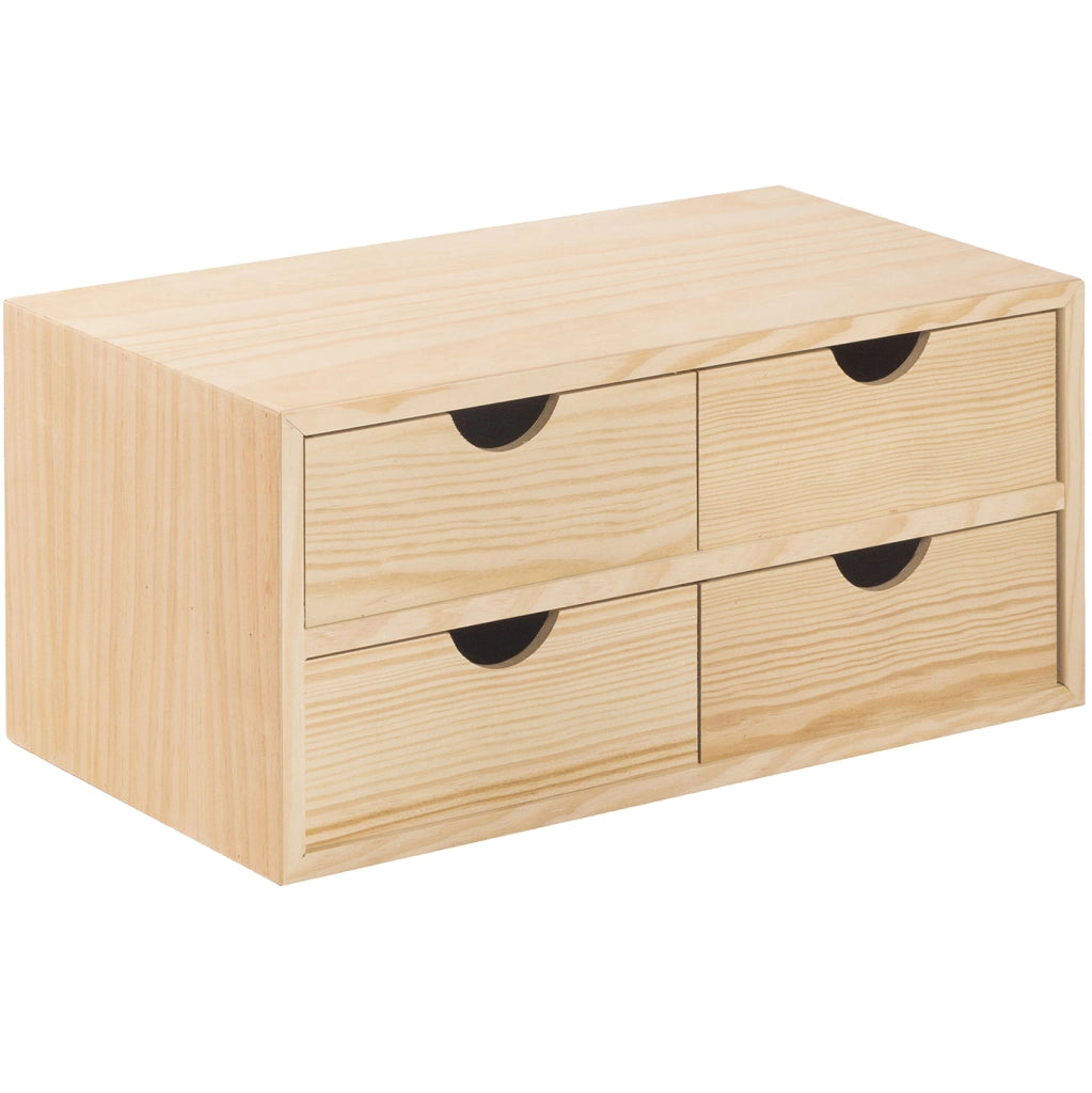 CASSETTIERA MINI 4 CASSETTI 40X20X18,5 CM- 2,0 pz