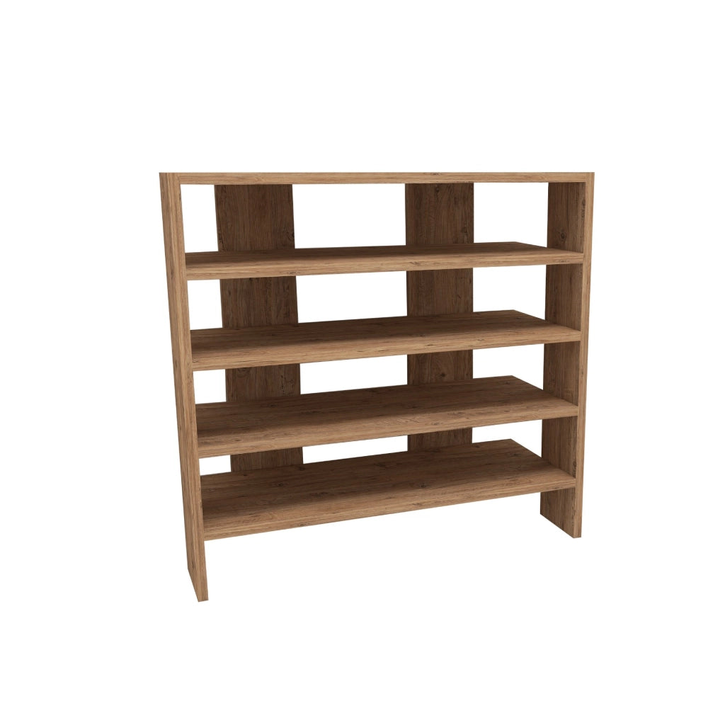 Scarpiera in legno "Sargel" - 75 x 31 x 72 cm - Marrone