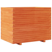 Fioriera rialzata per piante fiori terrazza giardino finitura a cera 90 x 60 x 72 cm legno di pino massiccio marrone 02_0038525