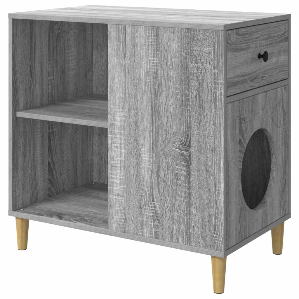Casa per Gatti Grigio Sonoma 72 x 42.5 x 70 cm CFW1665520