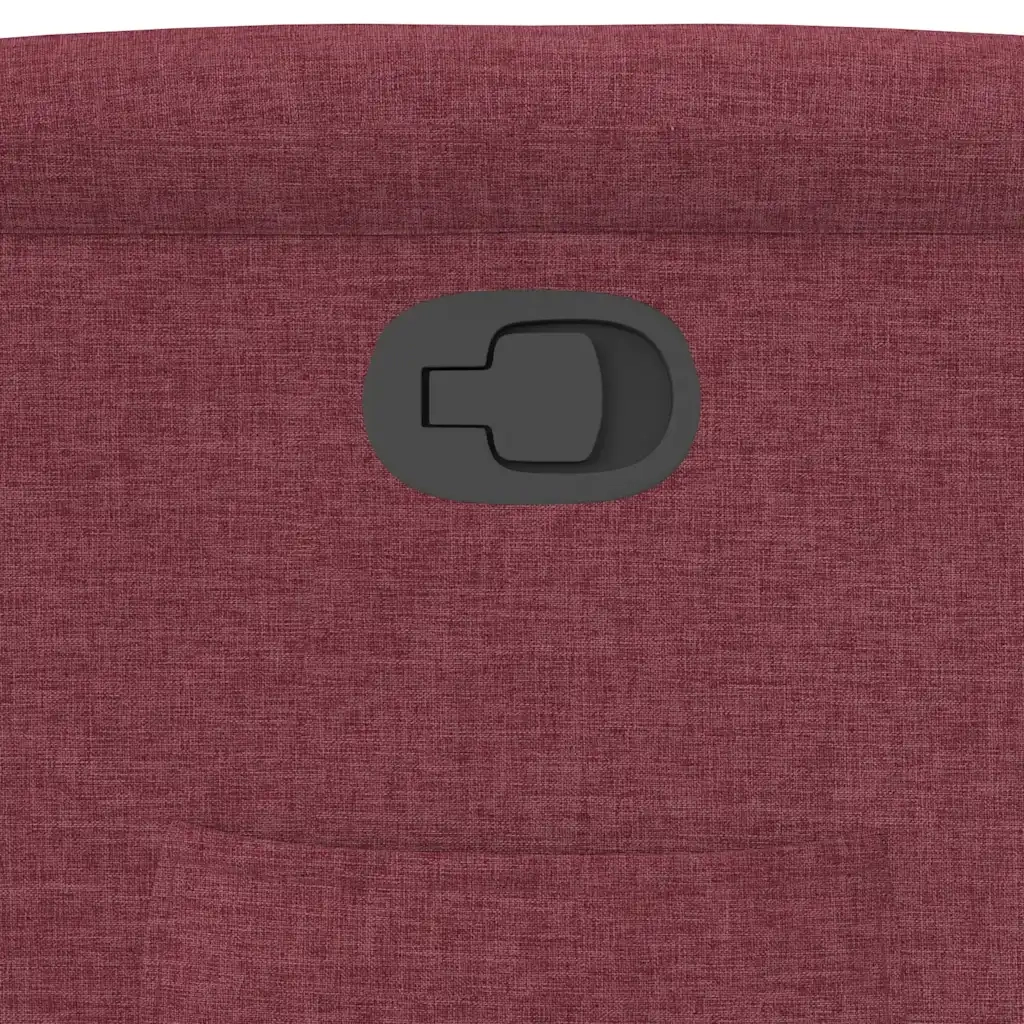 Divano Sedia-Poltrona Reclinabile in Tessuto Rosso Vino 543791