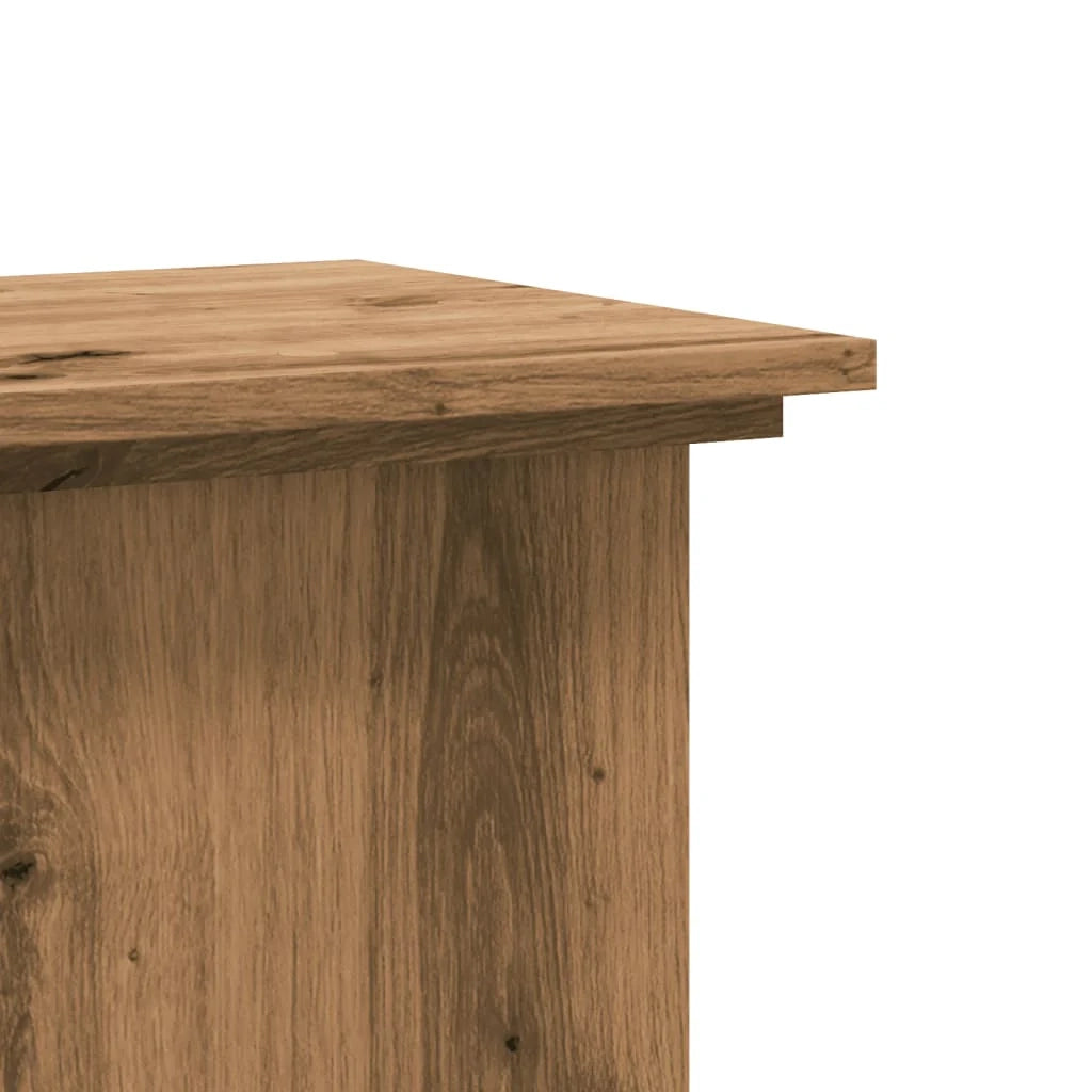Portavasi mobiletto per fiori 33 x 33 x 80 cm legno ingegnerizzato marrone 02_0045153