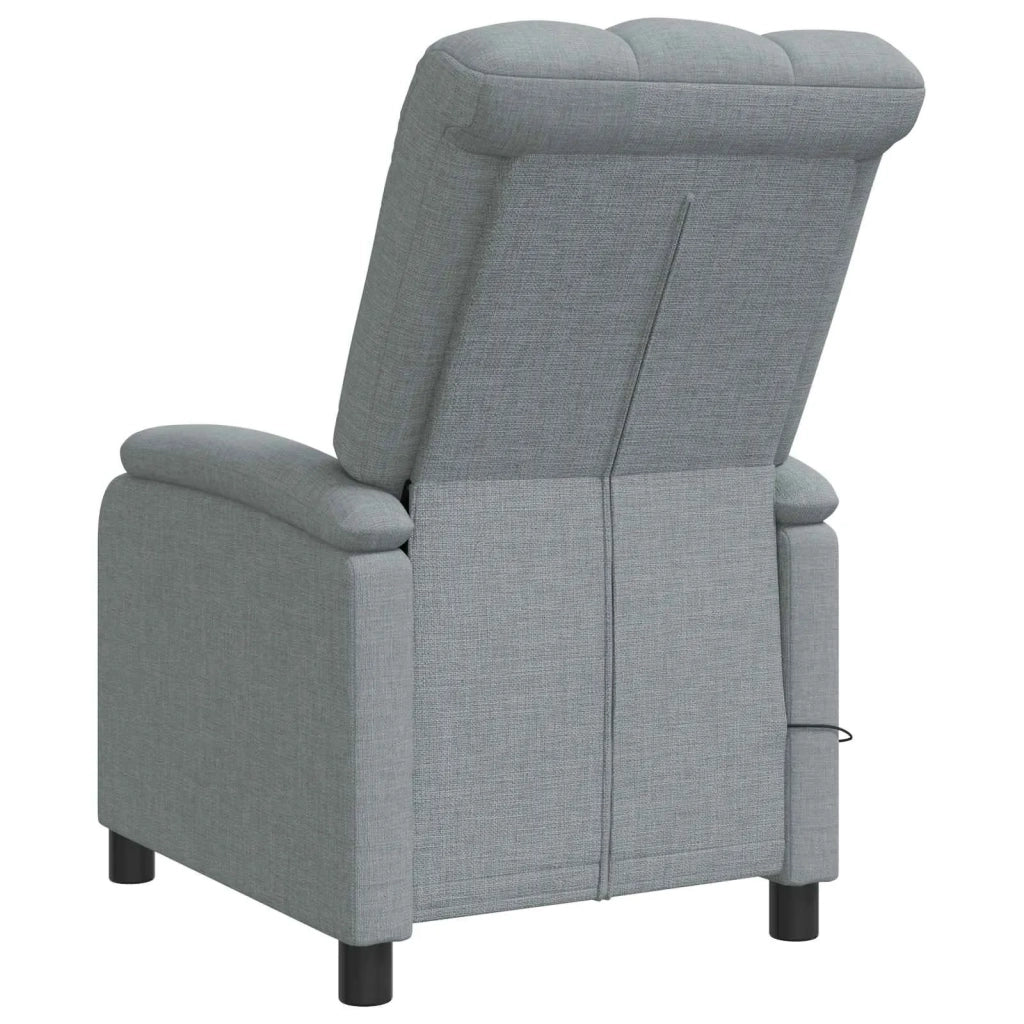 Divano Sedia-Poltrona Massaggiante Grigio Chiaro Tessuto 746305