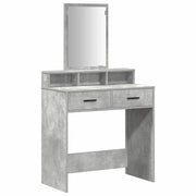 Toeletta | Tavolo da Trucco con cassetto Grigio cemento 79 x 41 x 140 cm