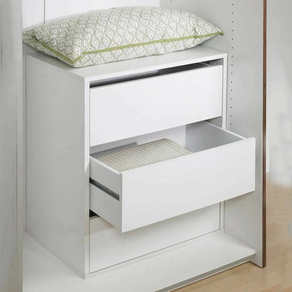 Cassettiera a tre cassetti da Adonino, colore bianco, cm 51 x 70 x 39