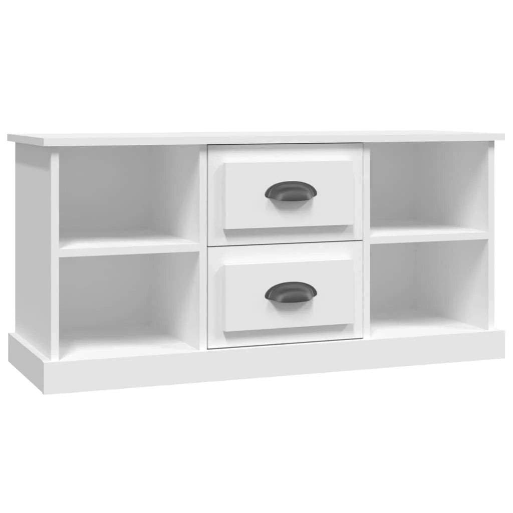 Mobile TV multimediale mensola TV credenza mobile TV sala da pranzo soggiorno camera da letto 99,5 x 35,5 x 48 cm legno ingegnerizzato bianco 02_0026372