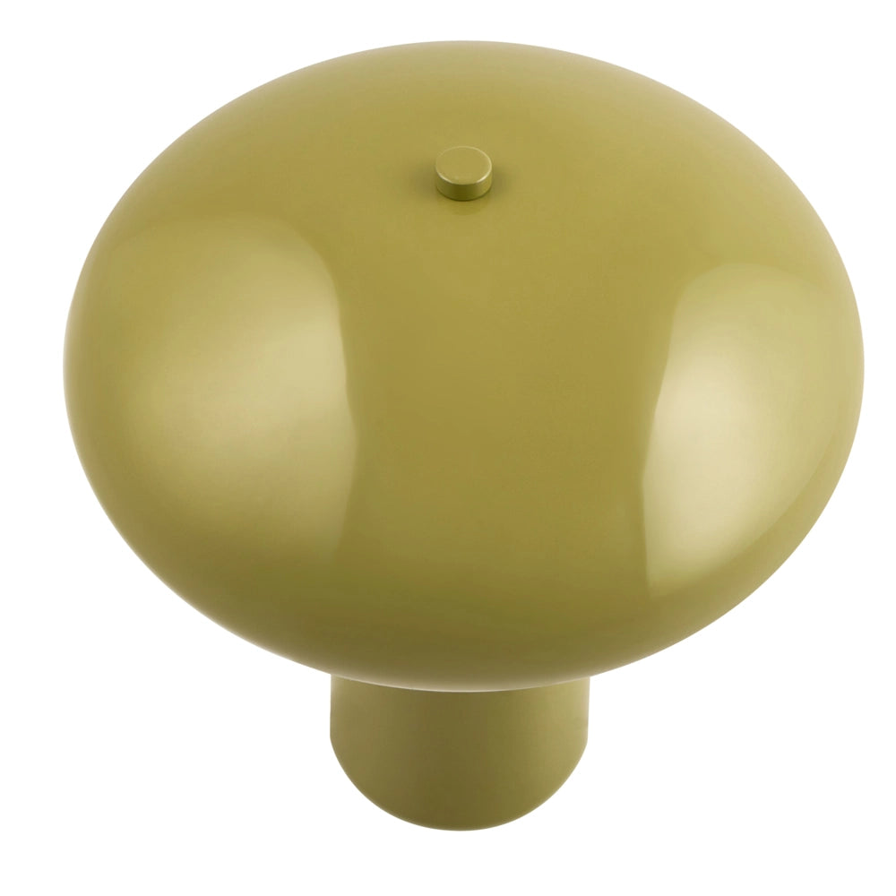 Lampada da tavolo verde chiaro con base in metallo e ferro 22 cm luce singola design moderno accessori per la casa