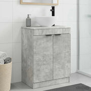 Mobile da bagno con lavabo Grigio Cemento 54 x 35 x 83 cm 890141