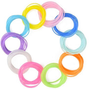 Bracciali in silicone da 30 pezzi - Bracciali luminosi - Bracciali per amici - Bracciali per feste - Colori neon - Resistenti e flessibili