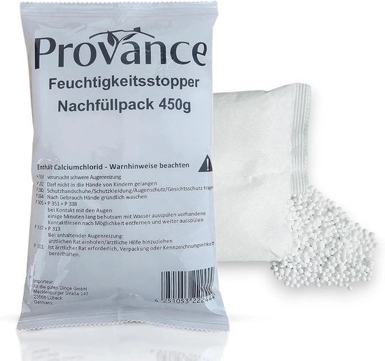 Pacco Ontvochtigatore Granuli (2x 450g) - Detergente per Casa, Garage e Caravan
