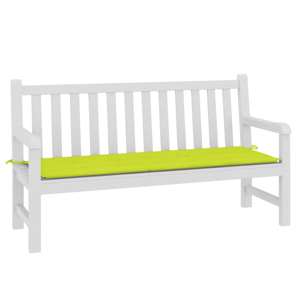Cuscino per Panca | Cuscini per sedie Verde Brillante 150x50x3 cm in Tessuto Oxford