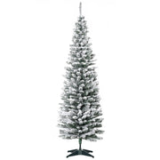 Albero di Natale Artificiale ¨C zephmum ¨C 210 cm, PVC, Verde/Bianco