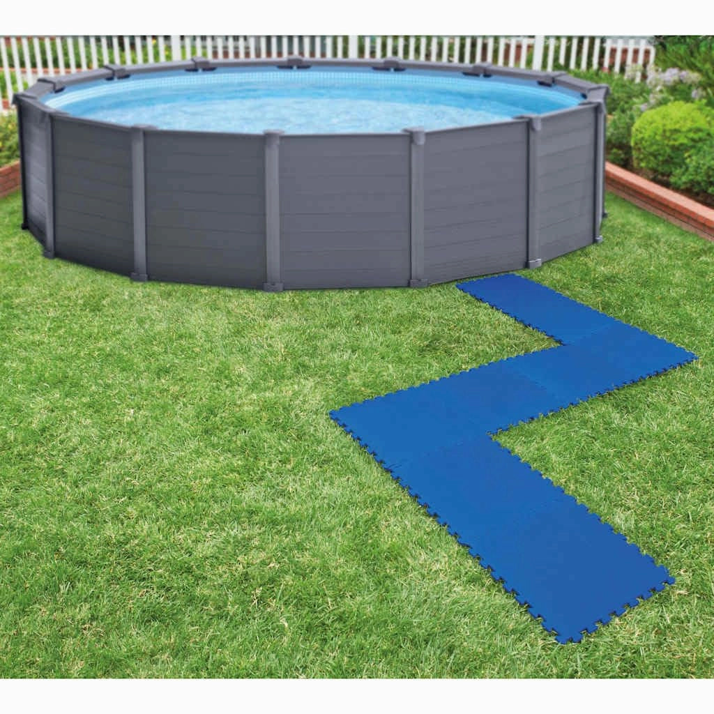 PIASTRELLA ANTISCIVOLO cm.50 x 50 x 1 - azzurra  - INTEX