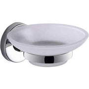 PORTASAPONE 'FELCE' Cromato - Vetro - GEDY