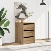 vidaXL Cassettiera Angolare Rovere Artigianale 40x41x58cm Multistrato