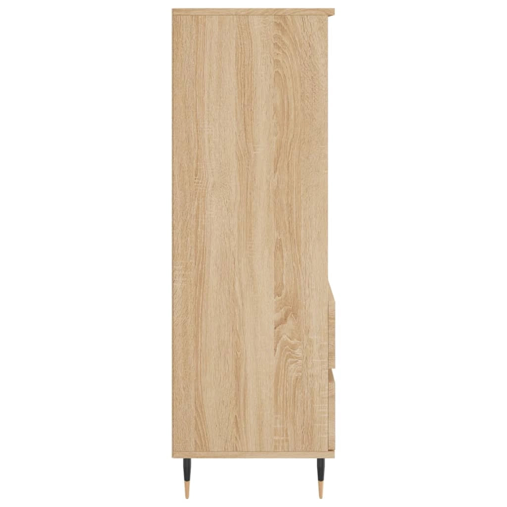 Buffet credenza cassettiera armadio mobile contenitore organizer cucina soggiorno salotto rovere Sonoma alto 40 x 36 x 110 cm legno ingegnerizzato marrone 02_0034056