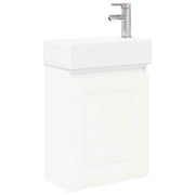 Mobile Bagno | Armadio da bagno con rubinetto Bianco 45,5 x 22,5 x 84 cm