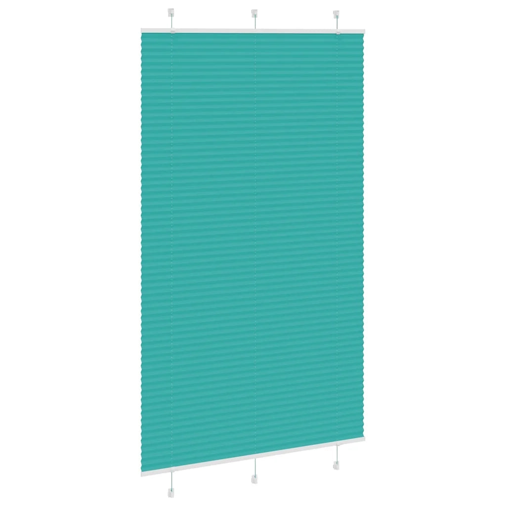 Tenda Plissettata Verde petrolio 120x200 cm Larghezza Tessuto 4015419