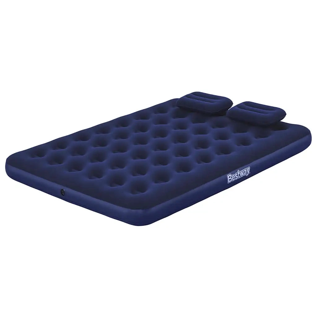 Bestway Materasso Gonfiabile Floccato con Cuscino e Pompa 203x152x22cm 90750