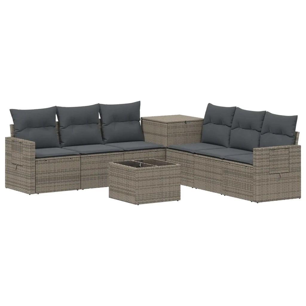 Set di divani 8 pz Grigio e Grigio Scuro 3448384