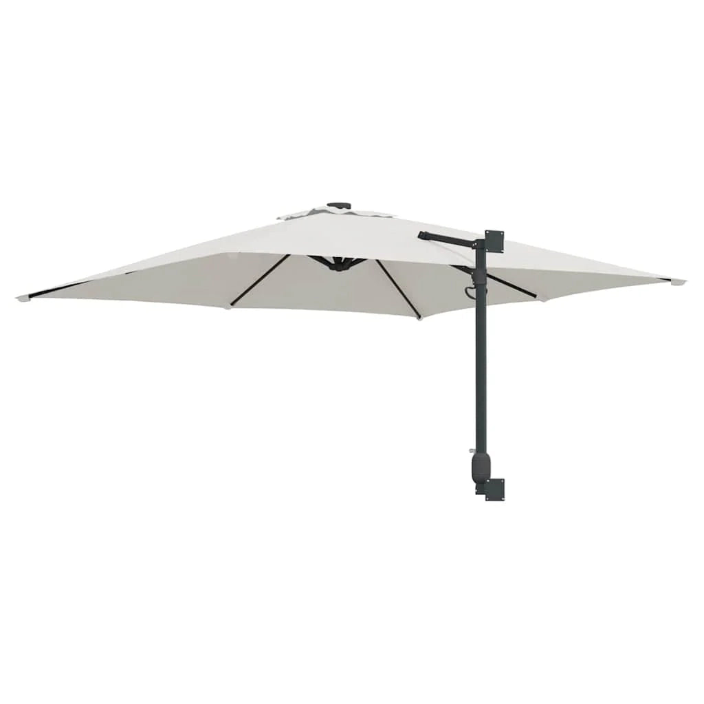Ombrellone da giardino moderno basculante 248,5 x 247,5 x 160 cm in poliestere color sabbia 02_0058634