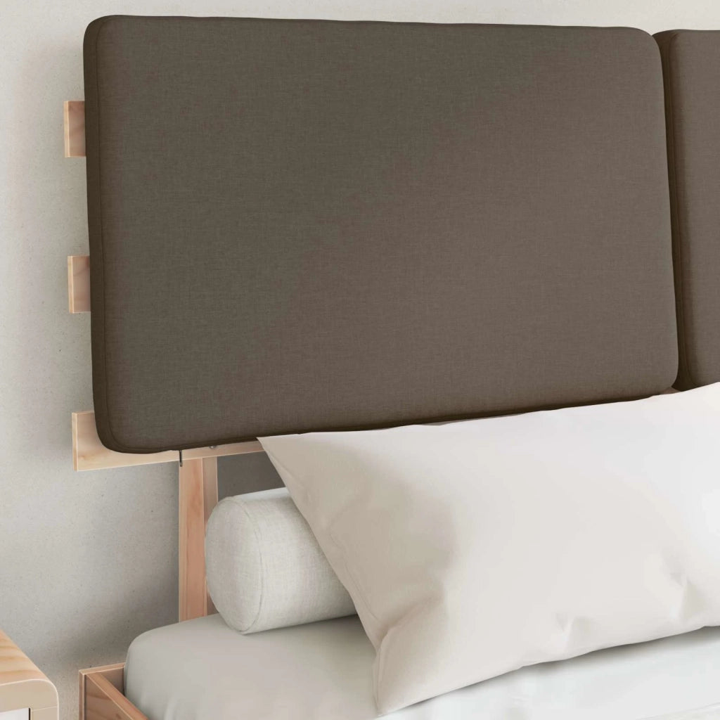 Letto con Testiera Rivestita Talpa 135 x 190 cm Pino massello 877362